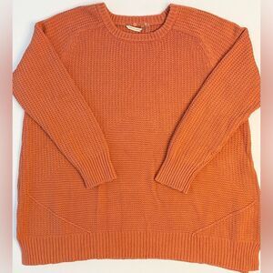 Soft Surroundings Coral Tunic Crewneck Sweater Pink Sweater Chunky Sz 3X